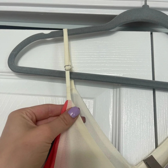 ENTRO multicolored summer spring dress spaghetti strap - Picture 6 of 6